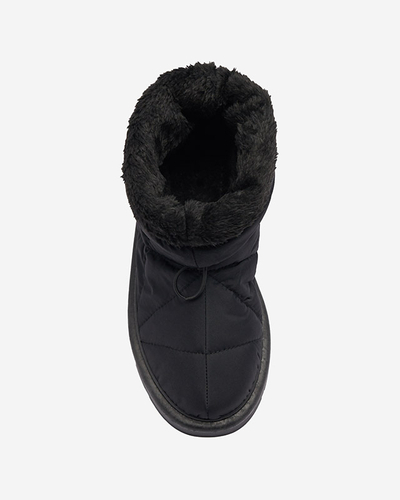 Čierne dámske zateplené topánky a'la snow boots Kaliolen - Obuv