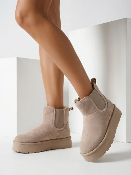 Royalfashion Dámske krátke čižmy Nomas a'la snow boots