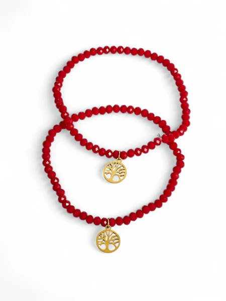 Royalfashion Dve ženski zapestnici z obeskom drevesa