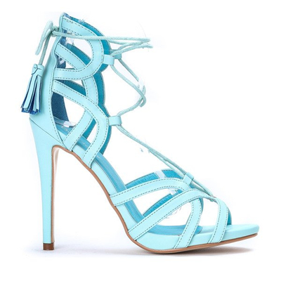 Modré sandály na vysokém podpatku Nulia - Obuv 1