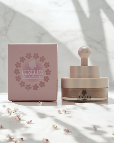 Luxelux sypký púder so špongiou na tvár 04 13,5 g