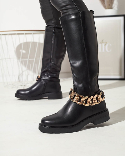 Dámske nadkolienky z ekokože v čiernej farbe Koterika- Obuv