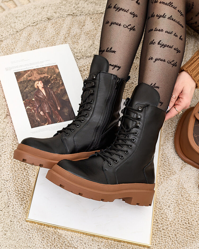 Royalfashion Dámske bagger čižmy z ekokože Vederme