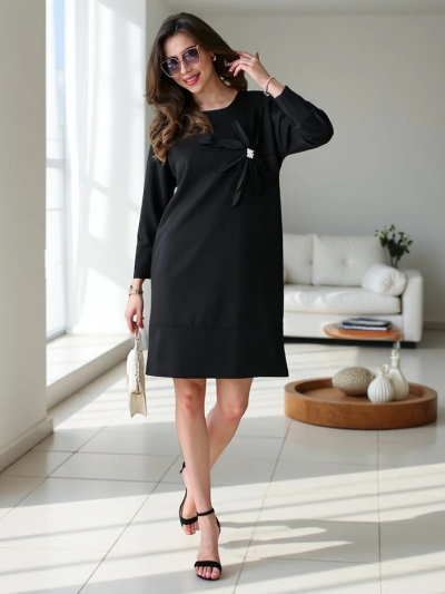 Royalfashion Dámske látkové šaty