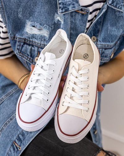 Biele dámske tenisky Shah - Obuv