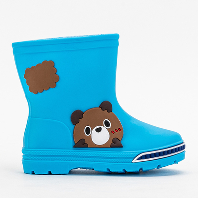 Chlapčenské modré čižmy do dažďa Uncon - Obuv