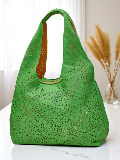 Royalfashion Veľká dámska shopper kabelka z čipky Lira Lace