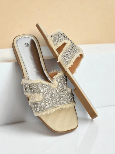 Royalfashion Dámske sandále s kamienkami CrystalEase