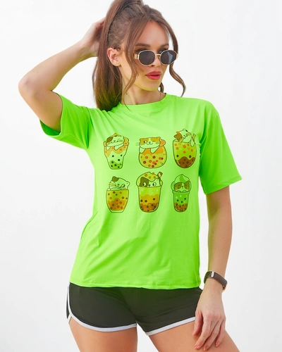 Royalfashion Dámsky športový set s tričkom a šortkami Kitty Cat