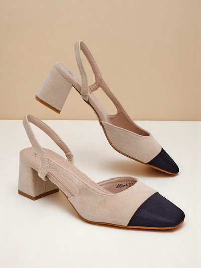 Royalfashion Ženski salonarji z nizko peto z okrasno konico Eleganzo