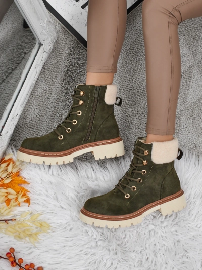 Ženski škornji s krznom Tessara