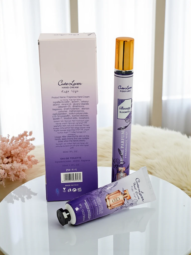 Komplet CaleoLuna Blooming – Krema za Roke in Parfum, 30 ml, 35 ml