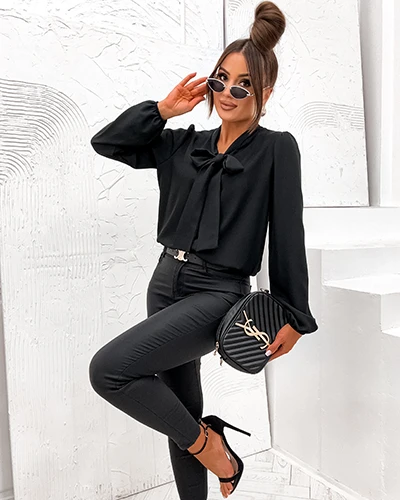 Royalfashion Dámska blúzka s mašľou