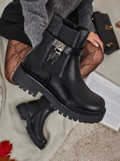 Eko usnjeni ženski gležnarji Talve