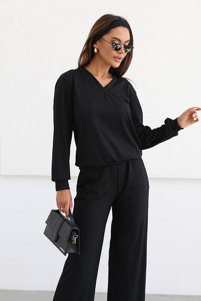 Royalfashion Dámska bavlnená súprava s rebrovaním