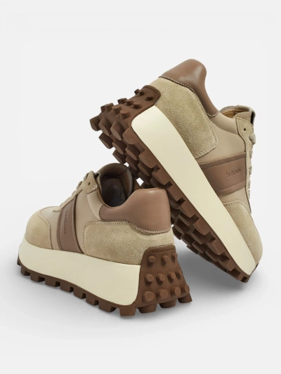 Športne ženske superge iz naravnega usnja Naterre