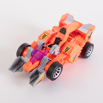 Oranžovo svietiace auto s dinosaurami - Hračky
