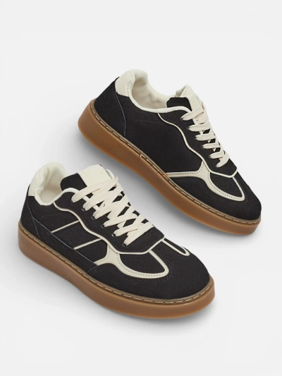 Ženski športni copati Flora Črni Ekološki Športni za vsak dan