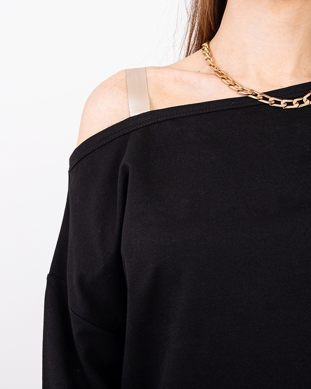 Čierna dámska súprava blúzky a sukne- Oblečenie