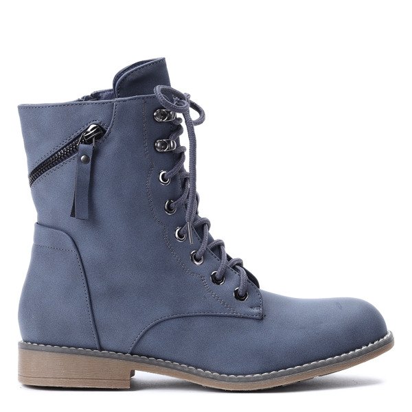 Niebieskie workery Didi- Obuwie