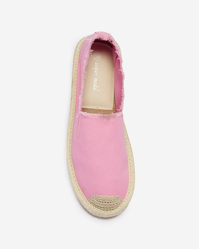 OUTLET Ružové dámske textilné espadrilky Rafiela - Obuv