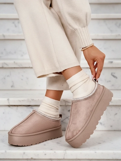 Royalfashion Dámske krátke čižmy Zommy a'la snow boots