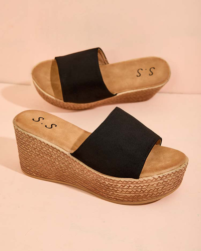 Royalfashion Dámske šľapky na platforme a kotvičke Albavia