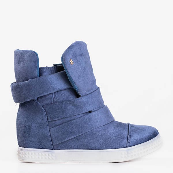 Tmavomodré tenisky na vnútornom klinovom podpätku Brisbane - Obuv