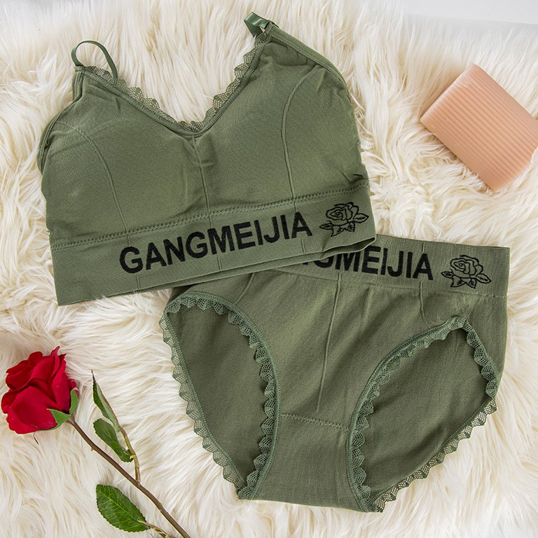 Dámska súprava zeleného spodného prádla - Spodná bielizeň