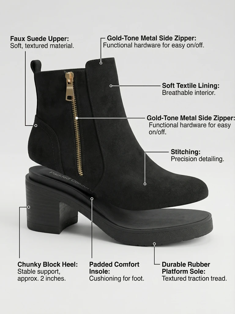 Ženski gležnjarji iz eko semiša s peto Arshena