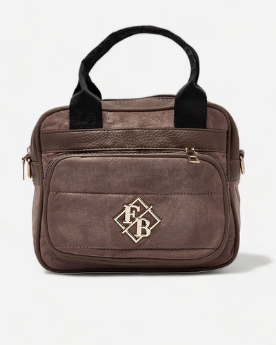 Royalfashion Dámska malá kabelka v tmavohnedej farbe