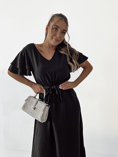 Royalfashion Dámske jednoduché midi šaty