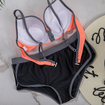 Oranžové dvojdielne plavky - Spodné prádlo