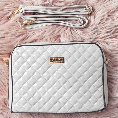 Prošívaná taška přes rameno v šedé barvě - Kabelky 1