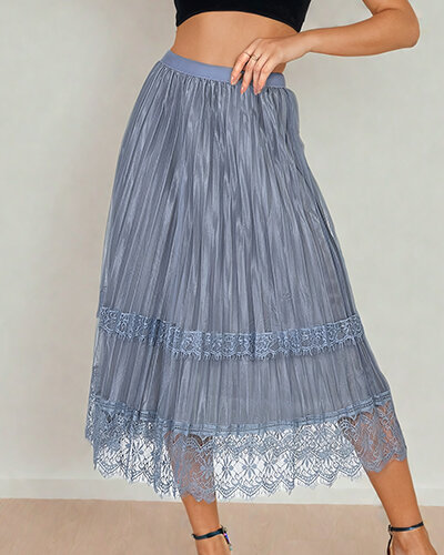 Royalfashion Dámska obojstranná midi sukňa