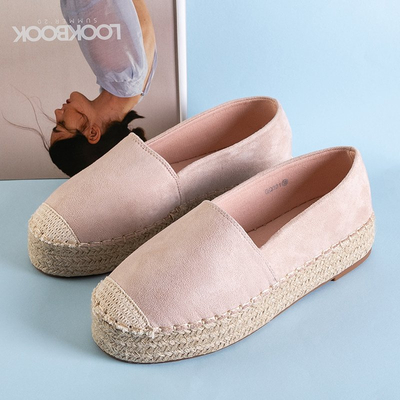 Béžové dámske espadrilky na platforme Melida - Topánky