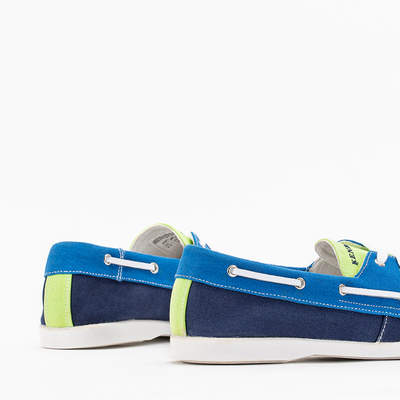 Pánske modré látkové tenisky Tehila - obuv