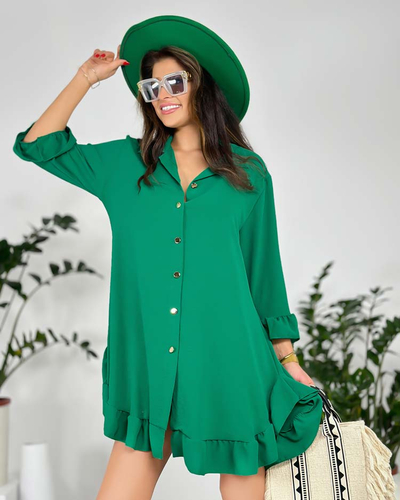 Royalfashion Dámske oversize šaty s volánom
