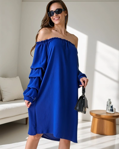 Royalfashion Hladké dámske šaty a'la španielske s volánmi