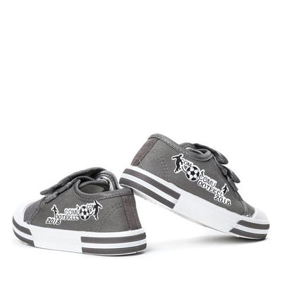 Szare chłopięce trampki Fraine - Obuwie
