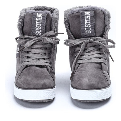 Szare buty sportowe Charlee - Obuwie