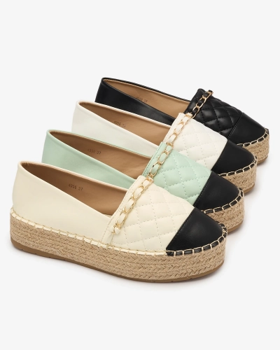 OUTLET Dámske espadrilky na platforme v bielej farbe Liggos- Obuv