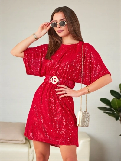 Royalfashion Ženské šaty s flitrami
