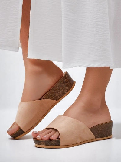 Sandále Royalfashion pre ženy na nízkom klinu Maderas
