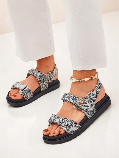 Royalfashion Dámske sandále s Aloe potlačou