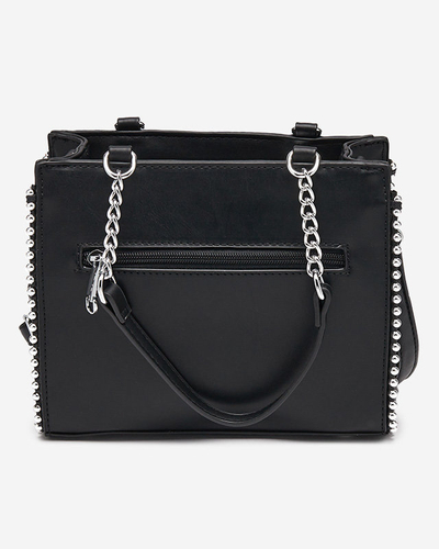 Dámska malá kabelka s tkanou vsadkou - Doplnky