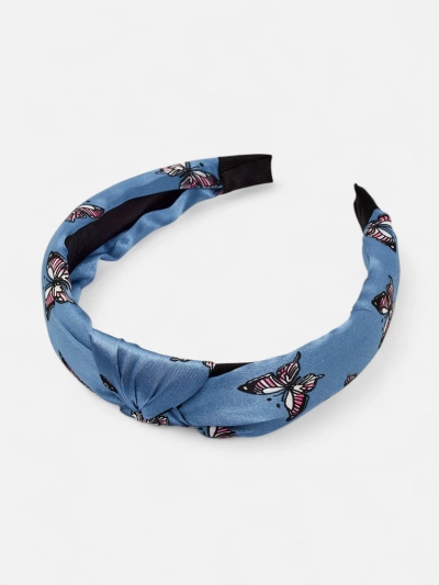 Royalfashion Naglavni trak za lase v karirastem vzorcu z metulji Butterfly Weave