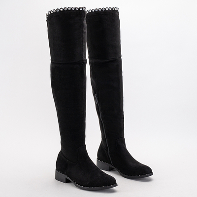 Čierne dámske čižmy pod kolená značky Karismi - Shoes