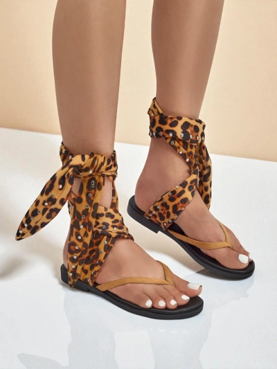 Royalfashion Dámske šľapky s ozdobným remienkom Safari Sweet