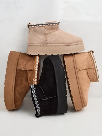 Royalfashion Dámske krátke topánky a'la snow boots Xoalla